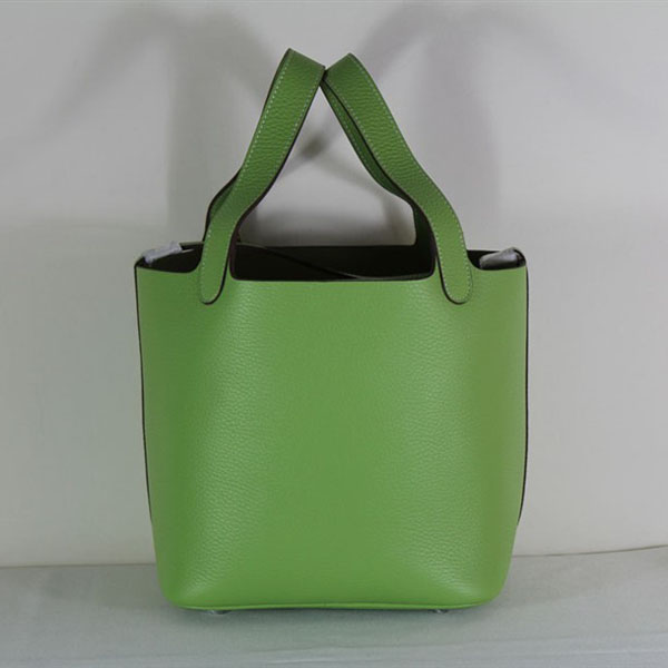 Fake & Replica Hermes Picotin Double Shoulder Bag Green 509060